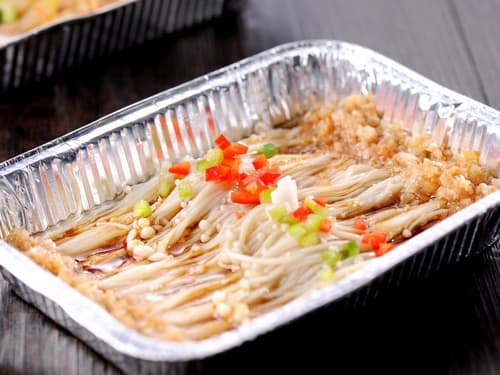 保城镇锡纸烤金针菇
